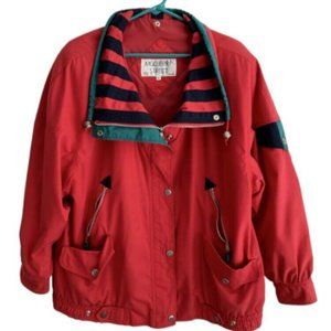 Mulberry Street Men's Jacket Waterproof Red Zippered Size XL